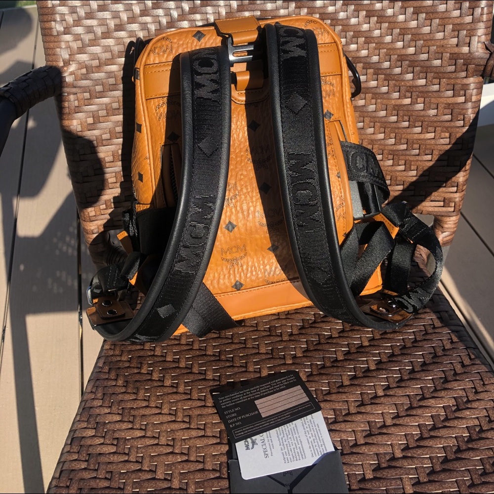 Medium sized MCM backpack. Fanny pack included.